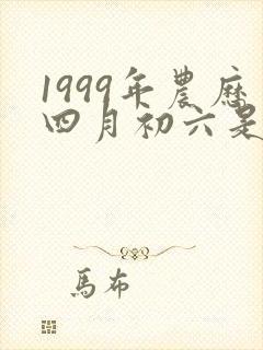1999年农历四月初六是什么星座
