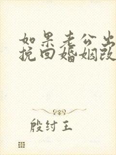 如果老公出轨想挽回婚姻改怎么办