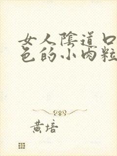 女人阴道口有白色的小肉粒