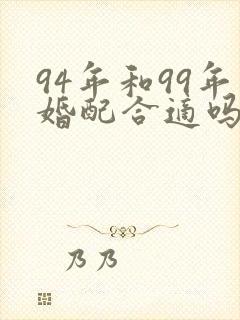 94年和99年婚配合适吗