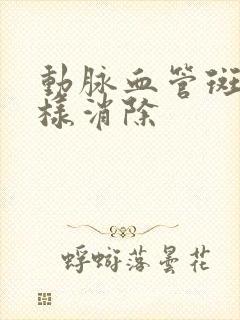 动脉血管斑块怎样消除