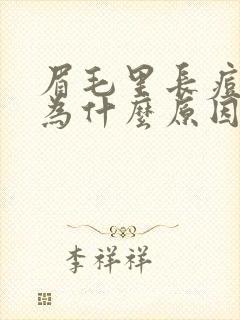 眉毛里长痘痘因为什么原因引起的