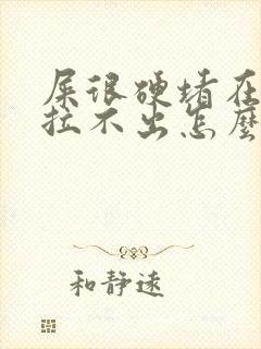 屎很硬堵在肛门拉不出怎么办