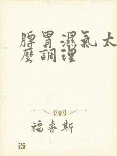 脾胃湿气太重怎么调理