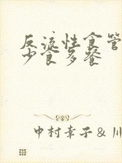 反流性食管炎 少食多餐