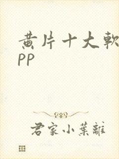 黄片十大软件app