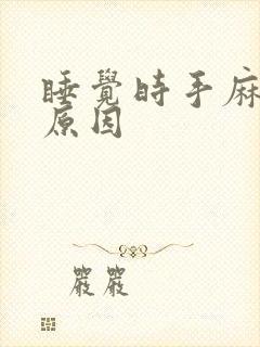 睡觉时手麻什么原因封面