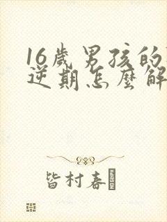 16岁男孩的叛逆期怎么解决