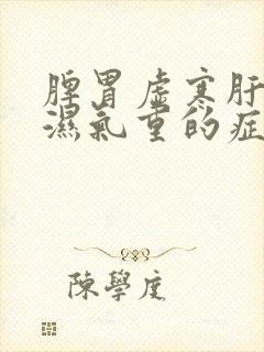 脾胃虚寒肝火旺湿气重的症状