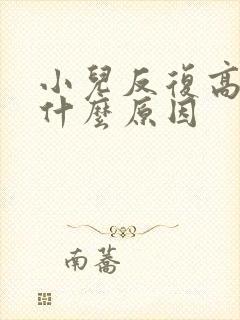 小儿反复高烧是什么原因封面