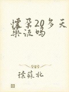 怀孕20多天能药流吗