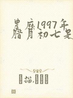 农历1997年腊月初七是什么命