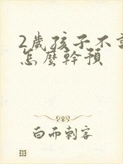 2岁孩子不说话怎么干预