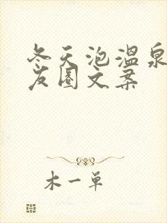 冬天泡温泉的朋友圈文案