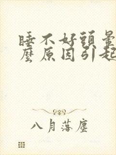 睡不好头晕是什么原因引起的