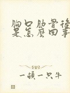 胸口肋骨后背疼是怎么回事