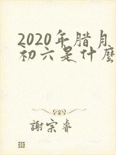 2020年腊月初六是什么命