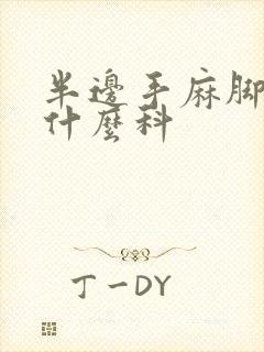 半边手麻脚麻挂什么科