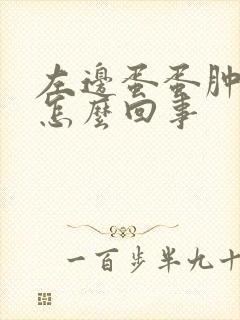 左边蛋蛋肿了疼怎么回事