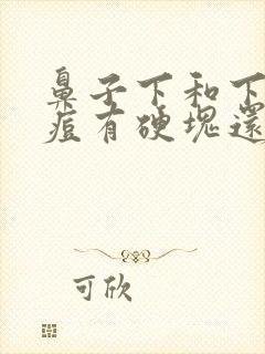 鼻子下和下巴长痘有硬块还疼