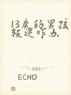 13岁的男孩子叛逆咋办