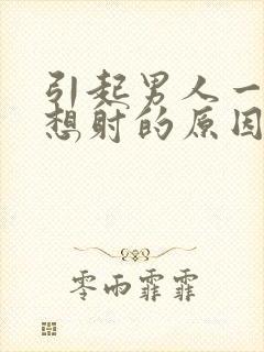 引起男人一插就想射的原因