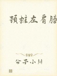 颈椎左肩膀酸痛