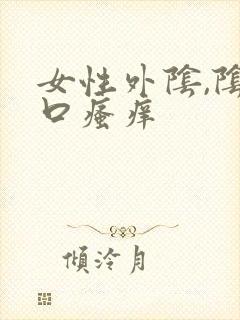 女性外阴,阴道口瘙痒