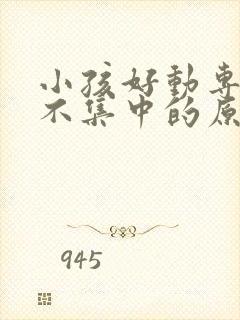 小孩好动专注力不集中的原因封面