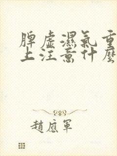 脾虚湿气重饮食上注意什么封面