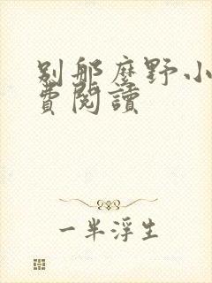 别那么野小说免费阅读