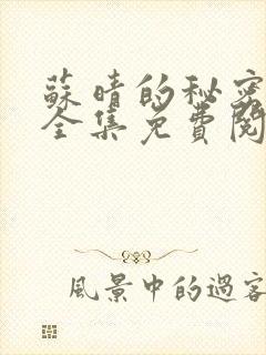 苏晴的秘密小说全集免费阅读笔趣阁大结局