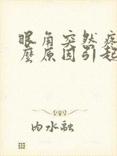 眼角突然疼痛什么原因引起的