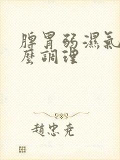 脾胃弱湿气重怎么调理