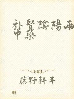 补肾阴阳两虚的中药