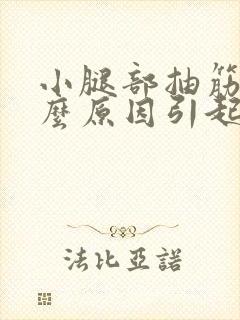 小腿部抽筋是什么原因引起的