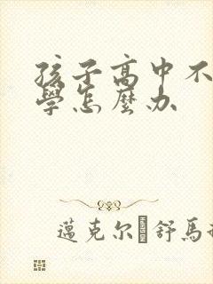 孩子高中不愿上学怎么办