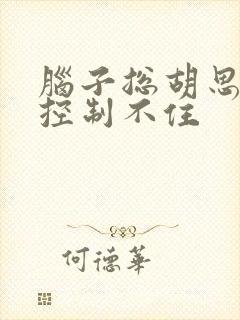 脑子总胡思乱想控制不住封面