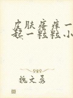 皮肤瘙痒一抓就起一粒粒小疙瘩