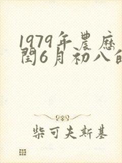 1979年农历闰6月初八的命运封面