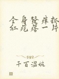 全身发痒抓了起红疙瘩一片一片的