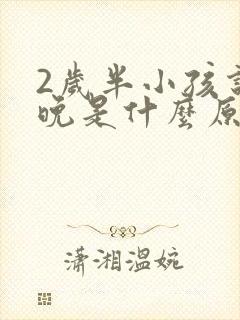 2岁半小孩说话晚是什么原因