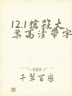 12.1枪杀大案高清带字幕电视剧