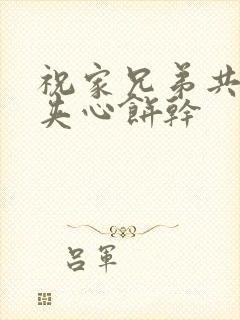 祝家兄弟共享后夹心饼干