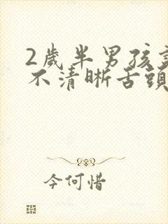 2岁半男孩说话不清晰舌头不卷