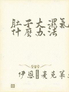 肚子大湿气重有什么办法