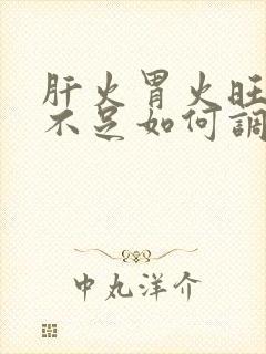 肝火胃火旺气血不足如何调理