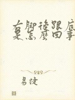 右脚后跟底麻木是怎么回事