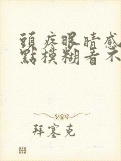 头疼眼睛感觉有点模糊看不清楚封面