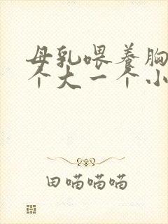 母乳喂养胸部一个大一个小怎么办